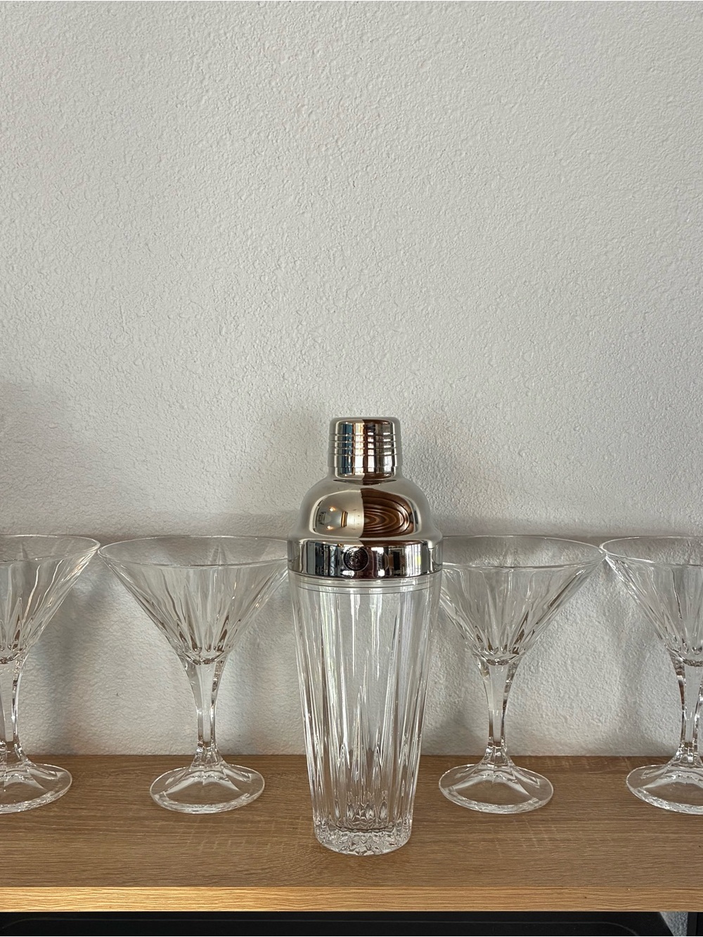 Shannon Crystal by Godinger “Ingrid” Vintage Martini Set 🍸